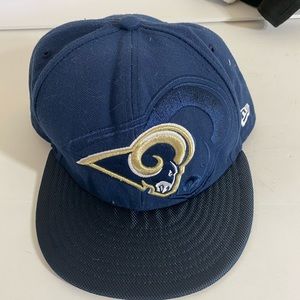 Los Angeles Rams Flatbrim Hat 7 5/8 Inches